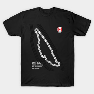 Montreal Race Track (B&W) T-Shirt